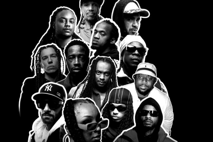 Fotografias dos artistas que compõe o Rap Crioulo